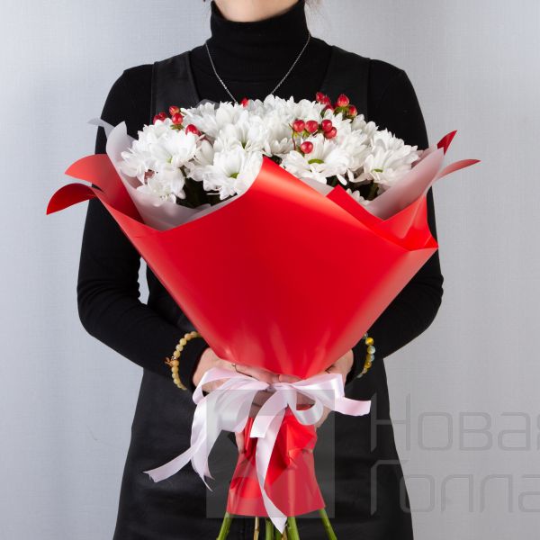 Букет Бакарди из ромашковой хризантемы