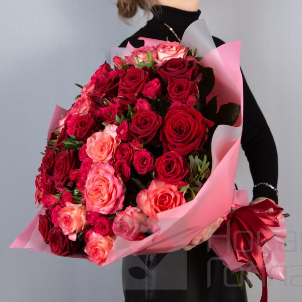 Букет из роз Алая заря