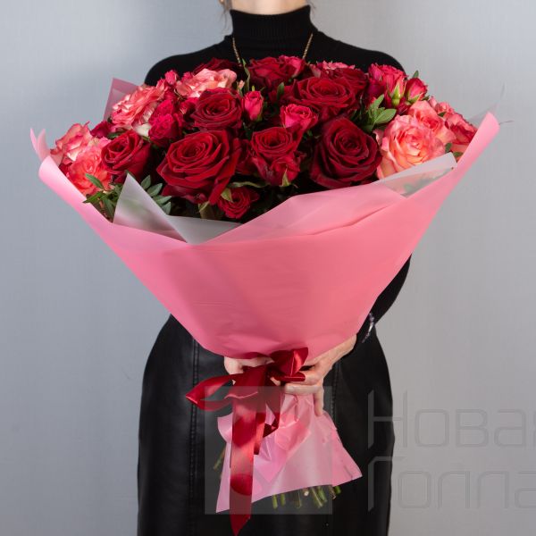 Букет из роз Алая заря