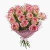Букет 21 розовая роза 50см